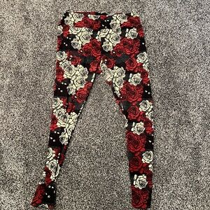 Original Lularoe Roses OS leggings